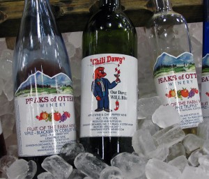 Peaks of Otter Winery gave a taste of their finest wines